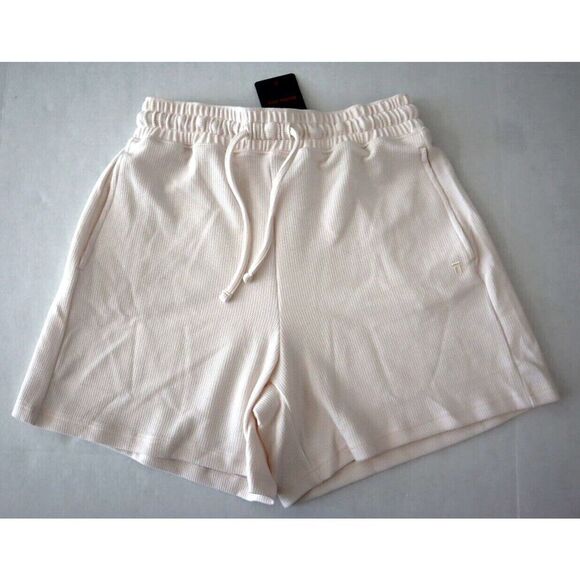 Tommy John Women Sz XS Pastel Parchment/Beige Zen Waffle Lounge Sleep Shorts - Picture 1 of 8